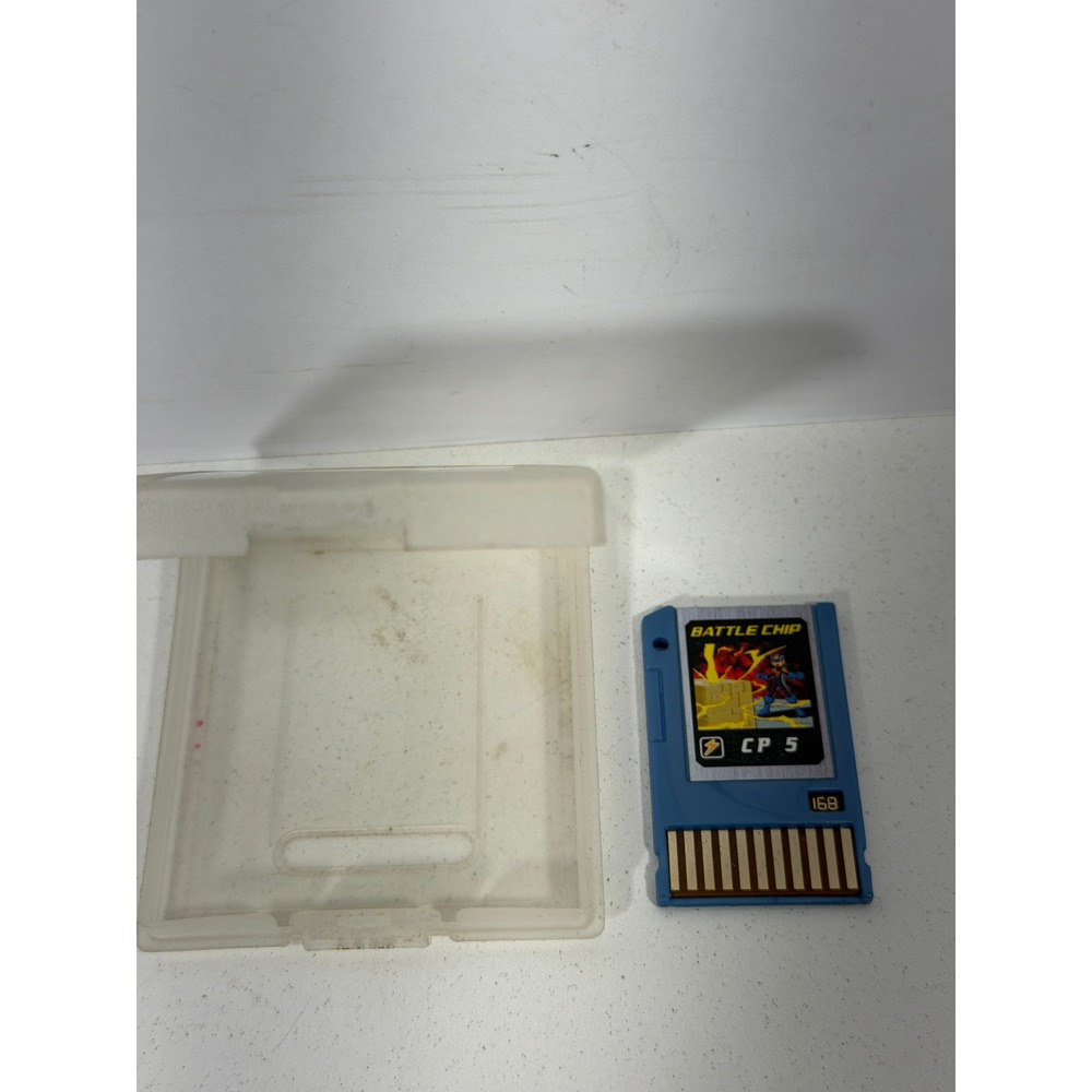 Megaman Battle Chip 168 CP 5 Takara 2004 Blue Battle Network Toy Accessory Case
